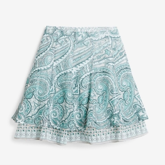 WHBM- Paisley skirt-Size 0 - Picture 4 of 7